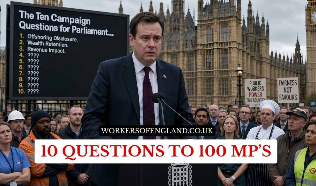 The 100 Members of Parliament Challenge - Workers of England Trade Union